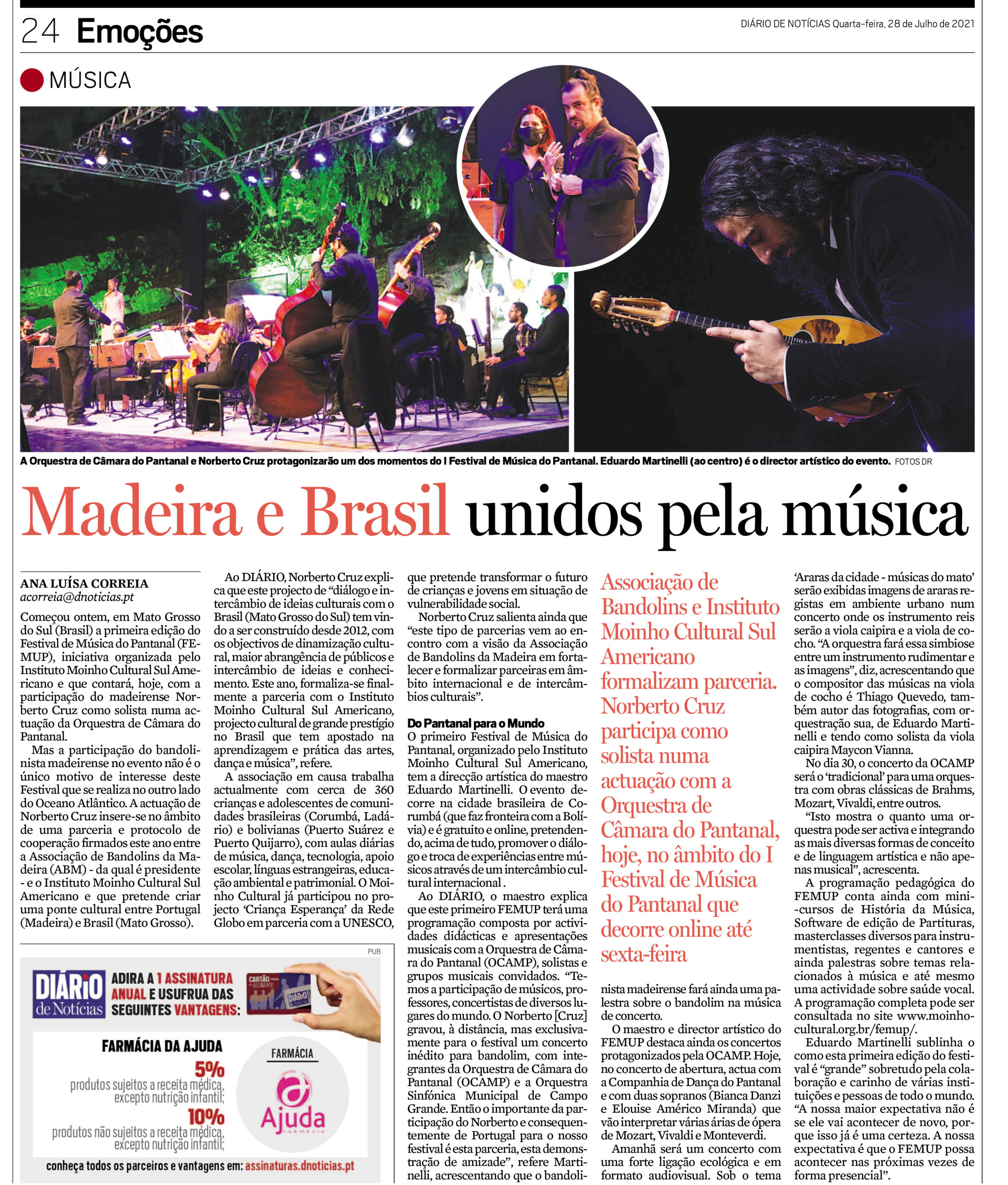 Madeira e Brasil unidos pela música